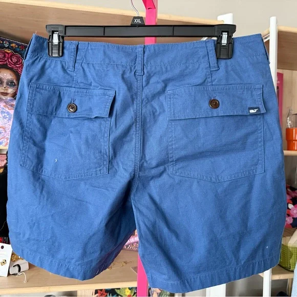 Vineyard Vines Classic Blue Flat Front Shorts NWOT - Picture 3 of 4